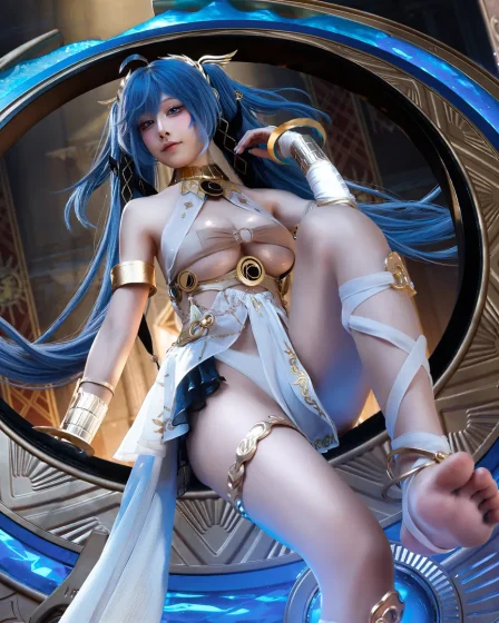 Aqua cosplay Iuno Wuthering Waves 1 result