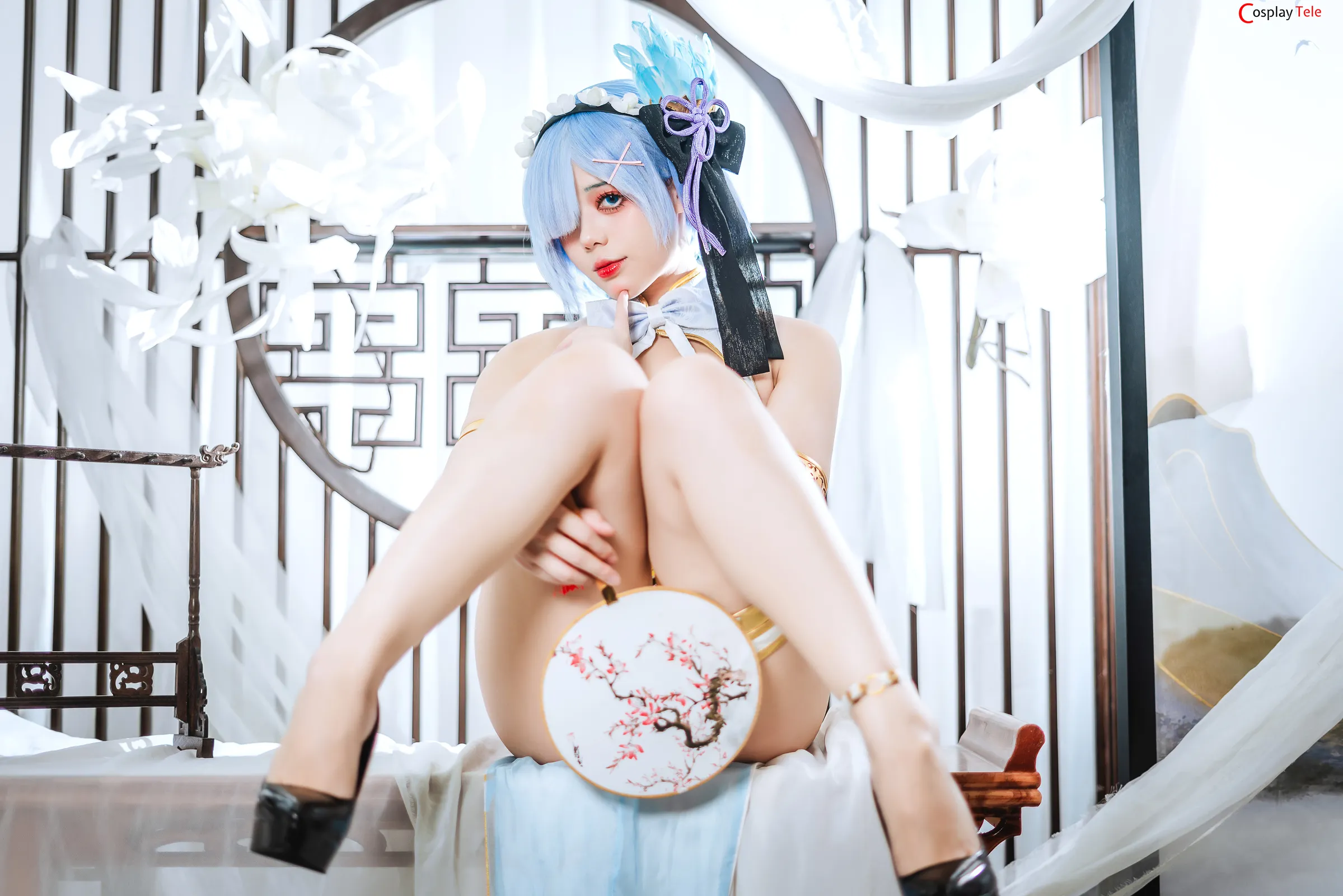 Hoshilily cosplay Rem Cheongsam 28