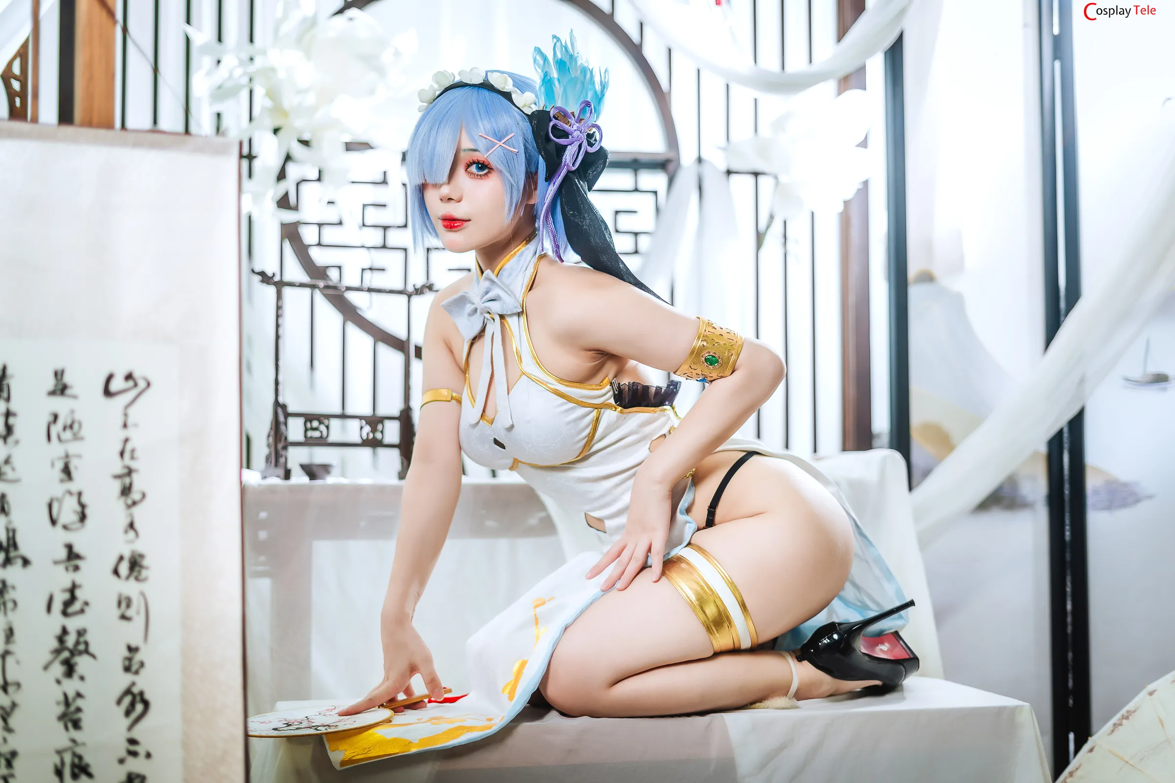 Hoshilily cosplay Rem Cheongsam 5