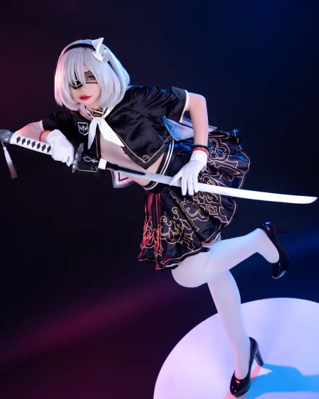 Miinmeow cosplay 2B NierAutomata 1 result