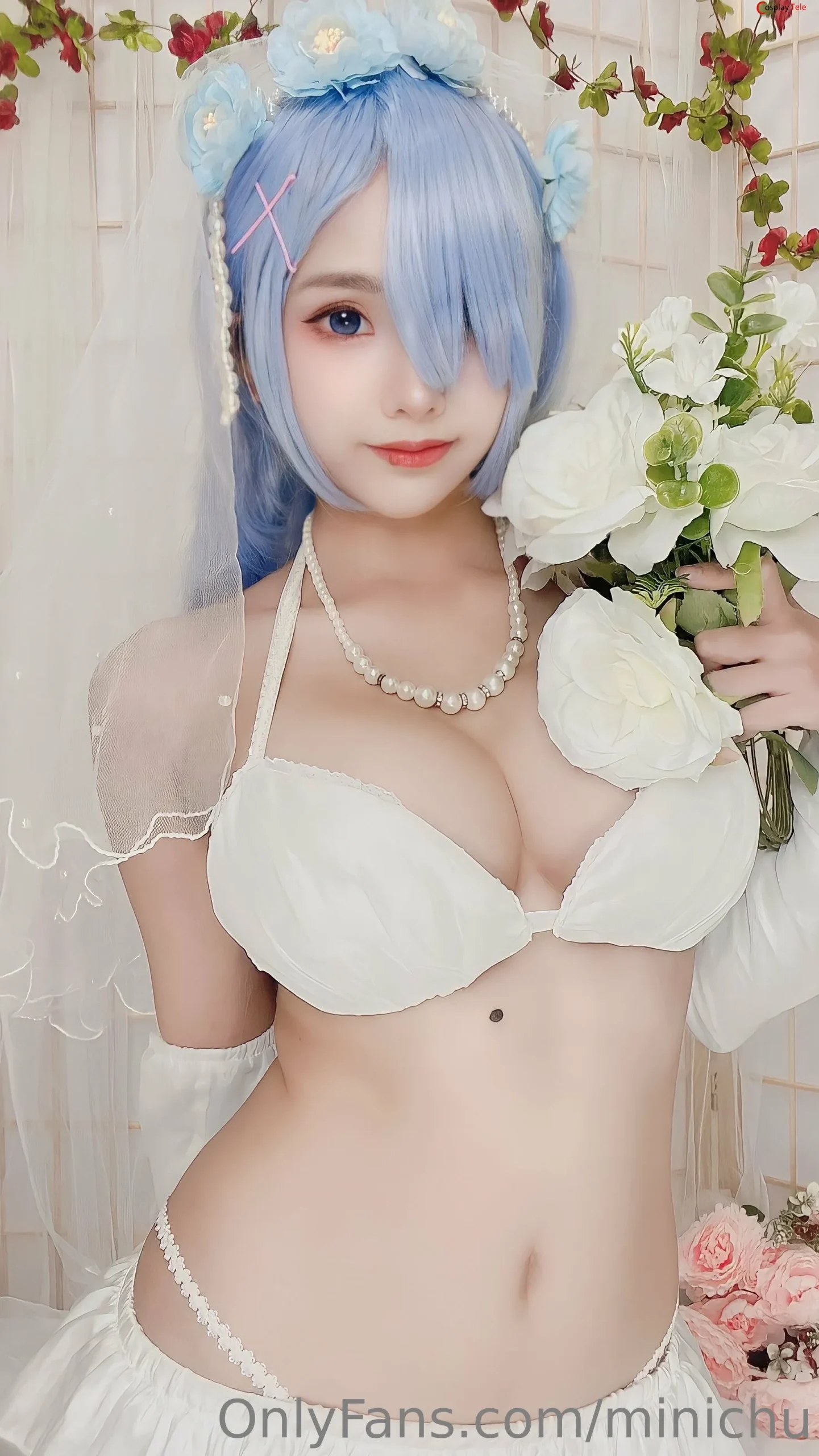 Minichu cosplay Bride Rem 4