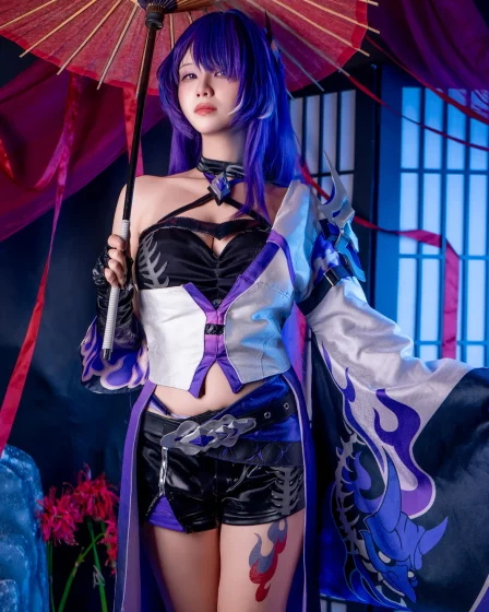 Pyoncos cosplay Acheron HonkaiStar Rail 1 result