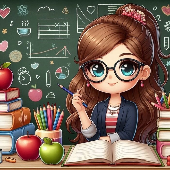 ảnh chibi cô giáo 12