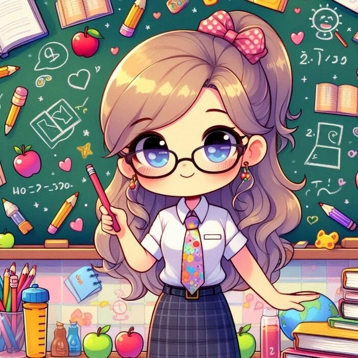 ảnh chibi cô giáo 13