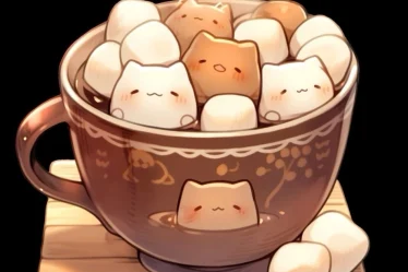 anh chibi do uong 01