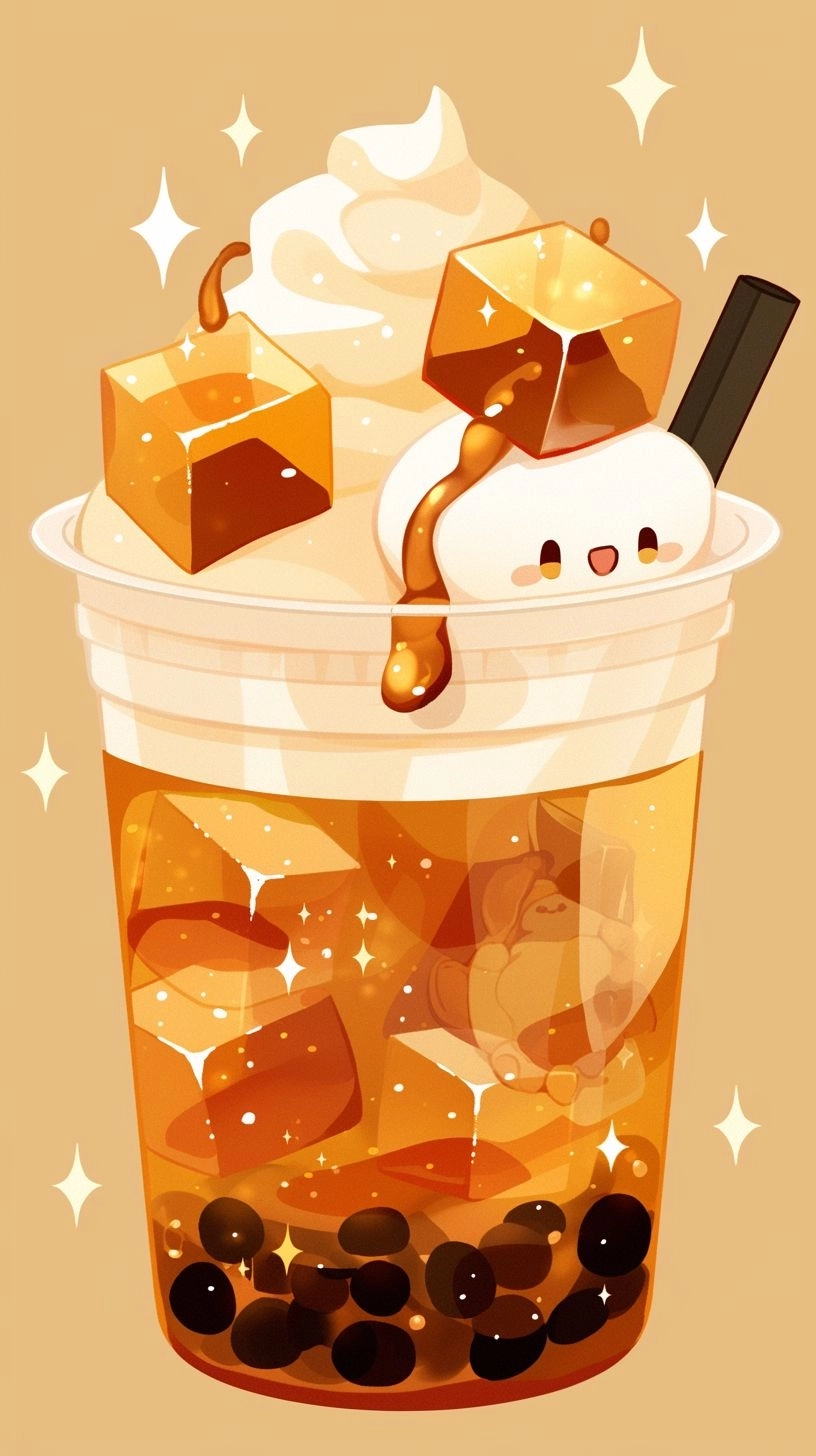 ảnh chibi đồ uống 7