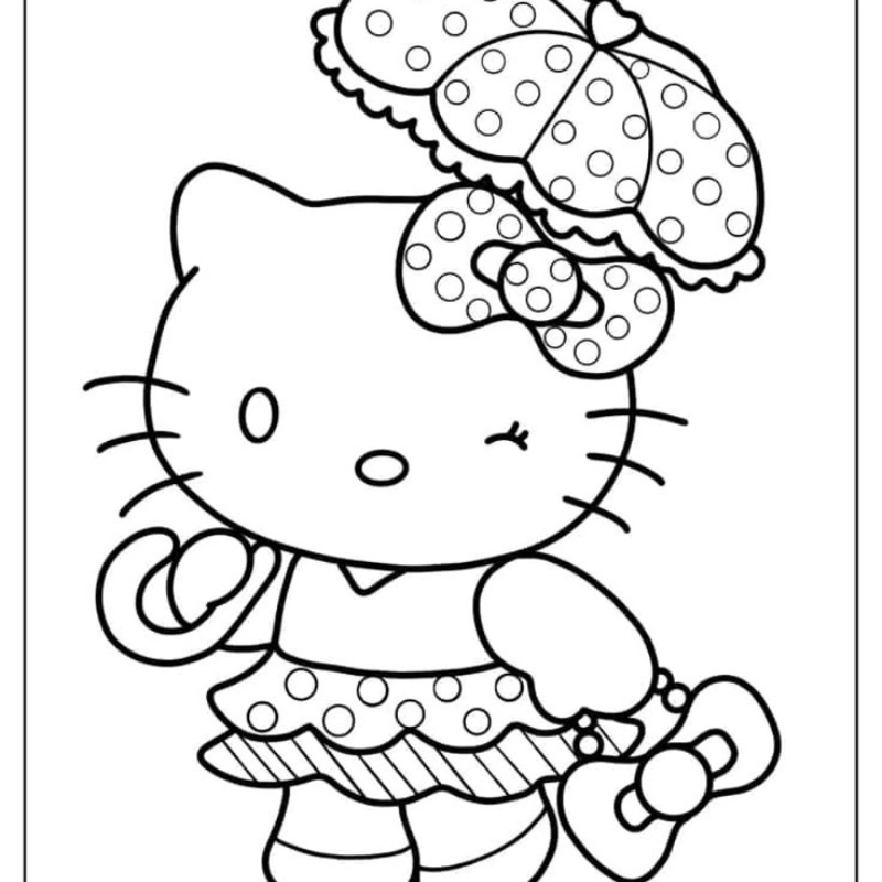 Hello Kitty tô màu 15