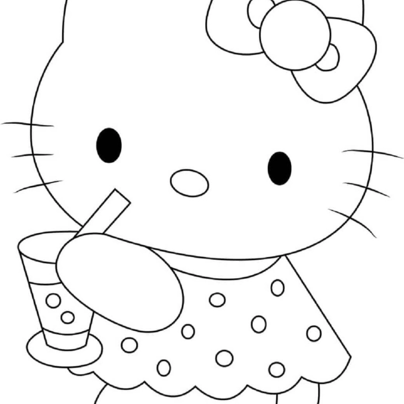 Hello Kitty tô màu 6