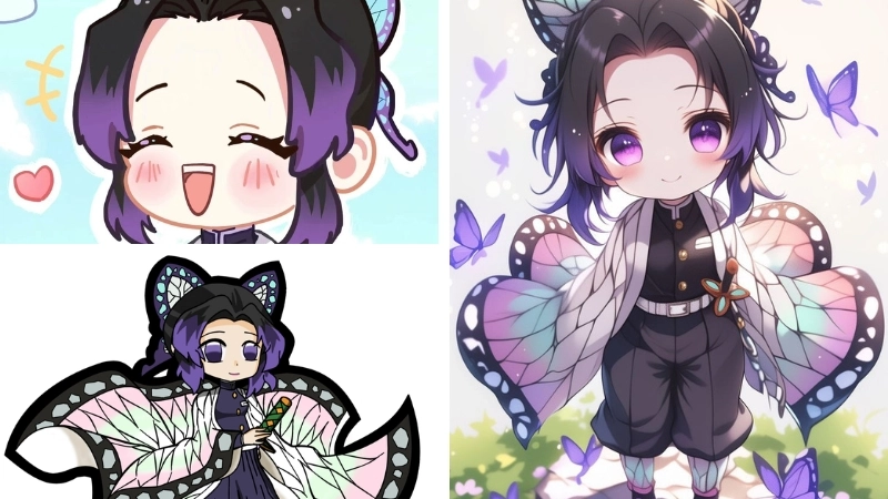 hinh anh shinobu chibi