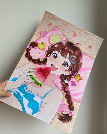 hinh ve anime don gian 1