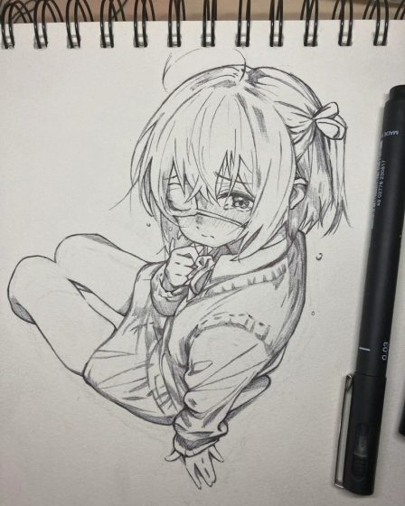 tranh anime nu 1
