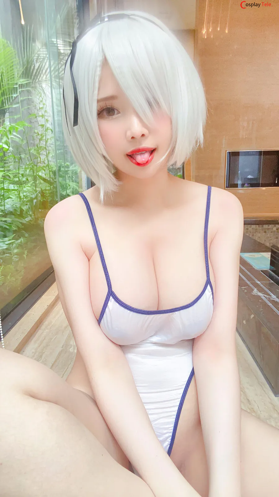 KaYa Huang cosplay 2B Swinsuit 48