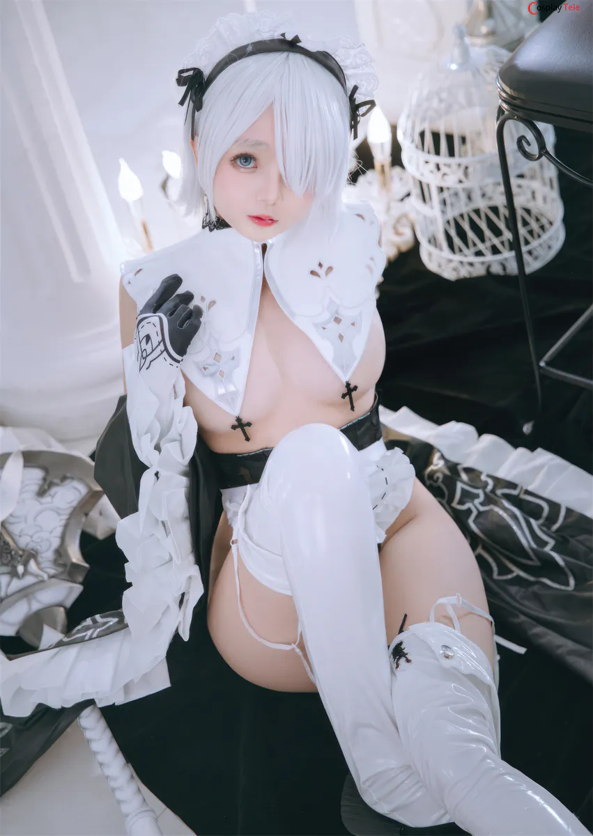 Rinaijiao cosplay 2B Milk Maid 36